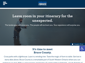 'explorethebruce.com' screenshot