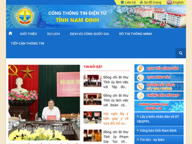 'sokhdt.namdinh.gov.vn' screenshot