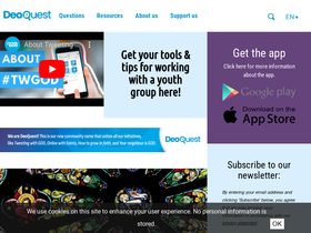 'tweetingwithgod.com' screenshot