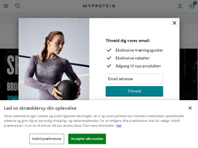 'myprotein.dk' screenshot