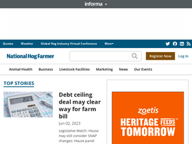 'nationalhogfarmer.com' screenshot