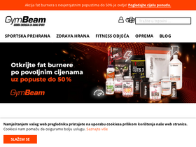 'gymbeam.hr' screenshot