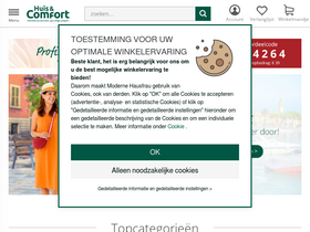 'huis-en-comfort.be' screenshot