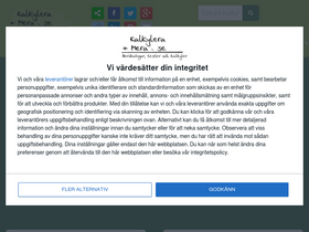 'kalkyleramera.se' screenshot