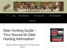 'deerhuntingguide.net' screenshot