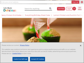 'lifemadedelicious.ca' screenshot