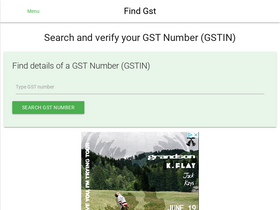 'findgst.in' screenshot
