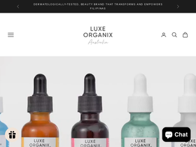 luxeorganix.com.au homepage screenshot