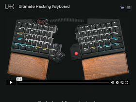 'ultimatehackingkeyboard.com' screenshot