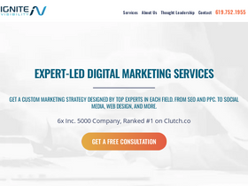 'ignitevisibility.com' screenshot