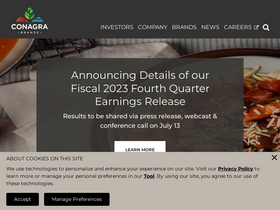 'conagrabrands.com' screenshot