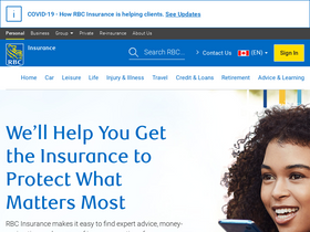 'rbcinsurance.com' screenshot