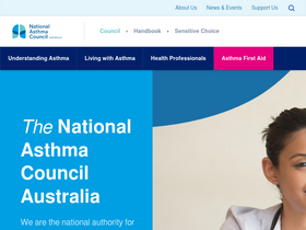 'nationalasthma.org.au' screenshot