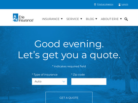 'erieinsurance.com' screenshot