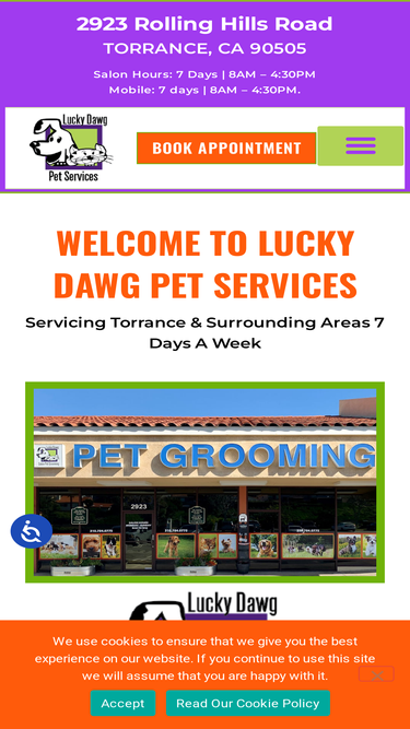luckydawgsalongrooming.com