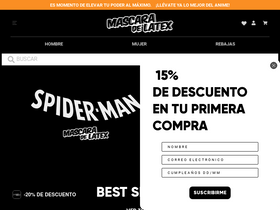 'mascaradelatex.com' screenshot