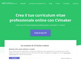 'cvmaker.it' screenshot
