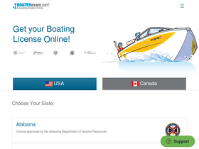 'boaterexam.com' screenshot