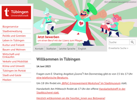 'tuebingen.de' screenshot