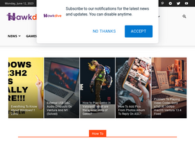 'hawkdive.com' screenshot