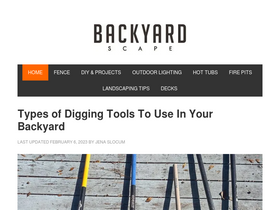 'backyardscape.com' screenshot