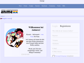 'dresden.animexx.de' screenshot