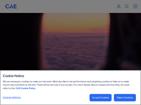 'cae.com' screenshot