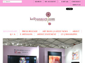 kellyannartsalon.com homepage screenshot