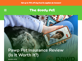 'thegoodypet.com' screenshot
