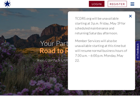 'tcdrs.org' screenshot