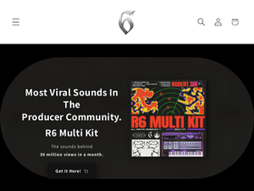 robert6beats.com homepage screenshot
