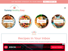 'yummyhealthyeasy.com' screenshot