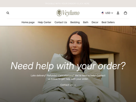 veyluno.com homepage screenshot