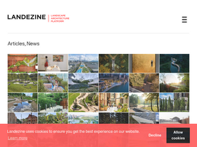 'landezine.com' screenshot