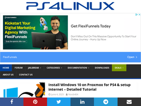 'ps4linux.com' screenshot