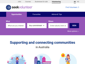 'volunteer.com.au' screenshot