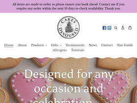 cakes-devoured homepage screenshot