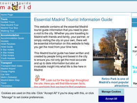 'madrid-tourist-guide.com' screenshot