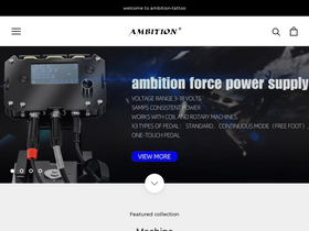 ambition-tattoo.com homepage screenshot