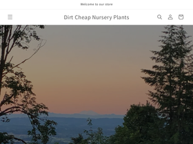 dirtcheapnurseryplants.com homepage screenshot