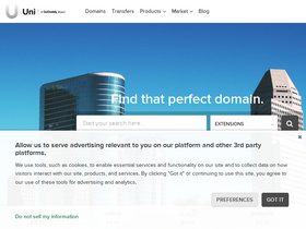 'uniregistry.com' screenshot