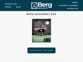 'bergmovement.com' screenshot