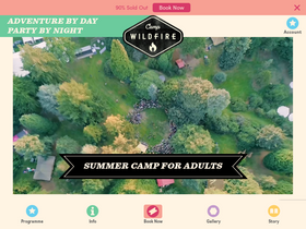 'campwildfire.co.uk' screenshot