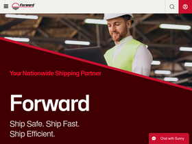 'forwardair.com' screenshot