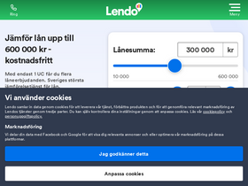 'lendo.se' screenshot