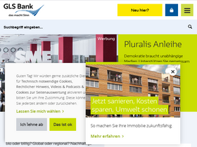 'gls.de' screenshot