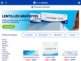 'visiondirect.fr' screenshot