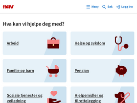 'tjenester.nav.no' screenshot