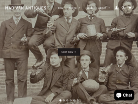madvanantiques.com homepage screenshot