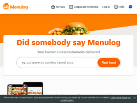 'menulog.co.nz' screenshot